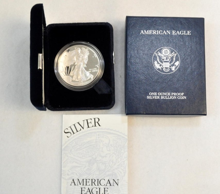 1 oz. Proof America Eagle Silver Dollar, 2002