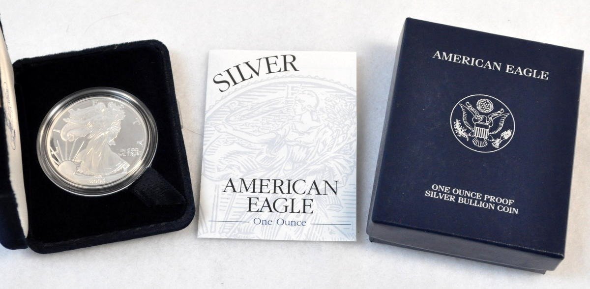 1 oz. Proof America Eagle Silver Dollar, 2003