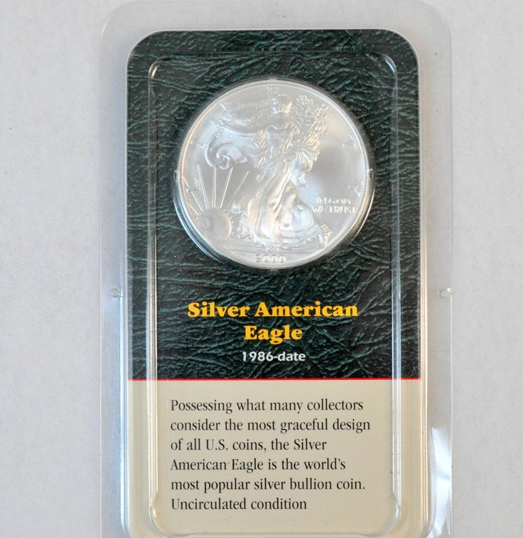 1 oz. Silver American Eagle Dollar, 2000