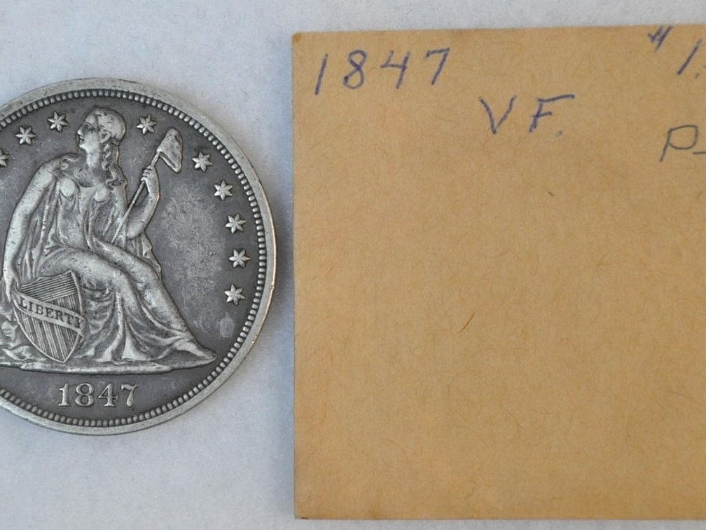 1847 Liberty Seated Silver Dollar