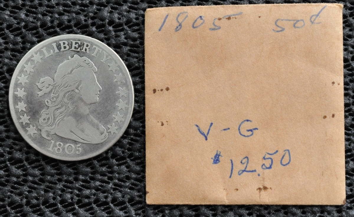 1805 Draped Bust Half Dollar, Low Mintage