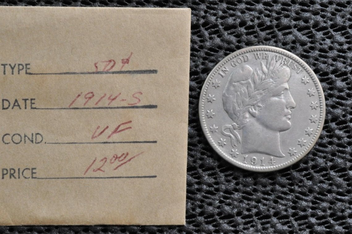 1914-S Barber Half Dollar