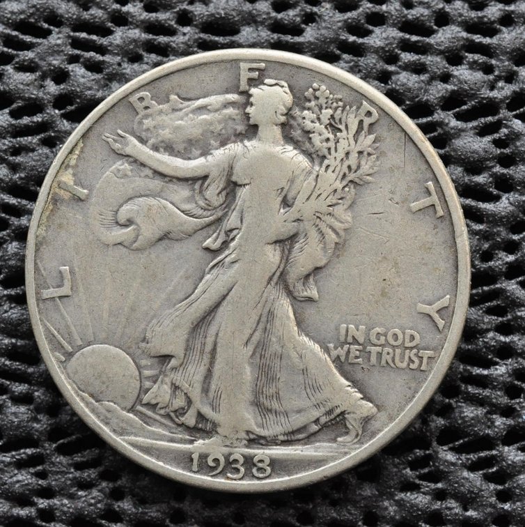 1938-D Walking Liberty Half Dollar, Very Low Mintage