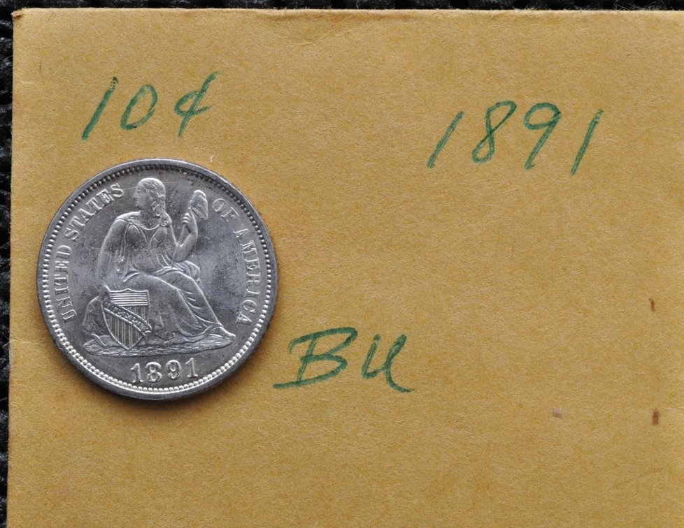 1891 Liberty Seated Dime