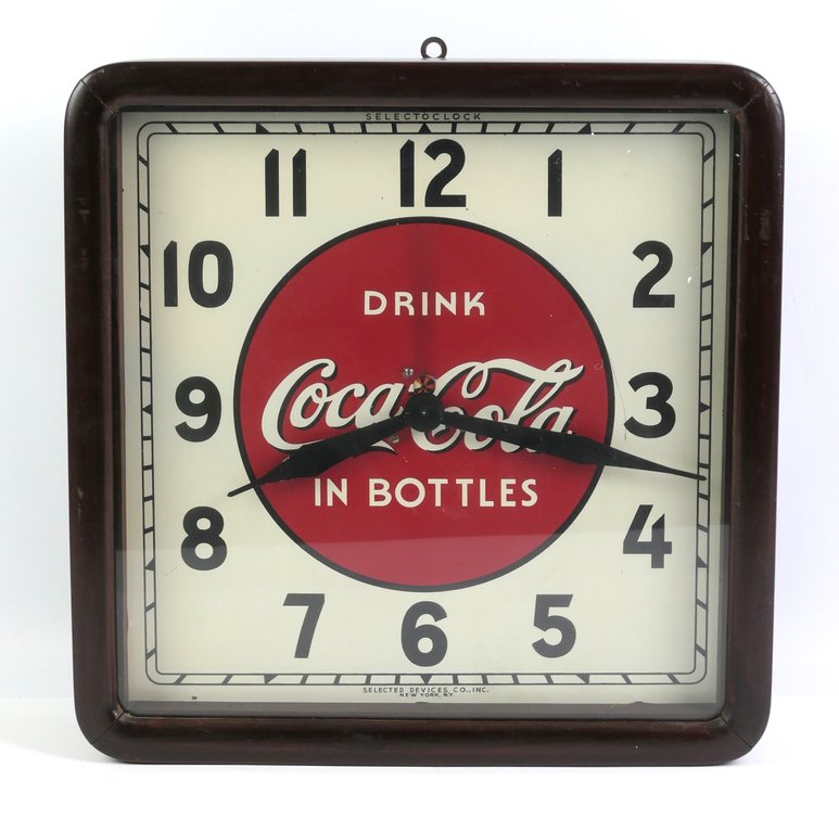 Drink Coca-Cola In Bottles Clock
