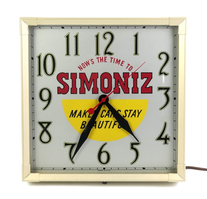 Simoniz Car Care Clock