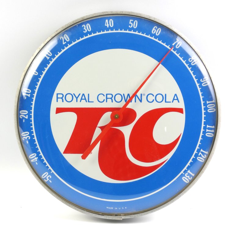 Royal Crown Cola RC Round Thermometer