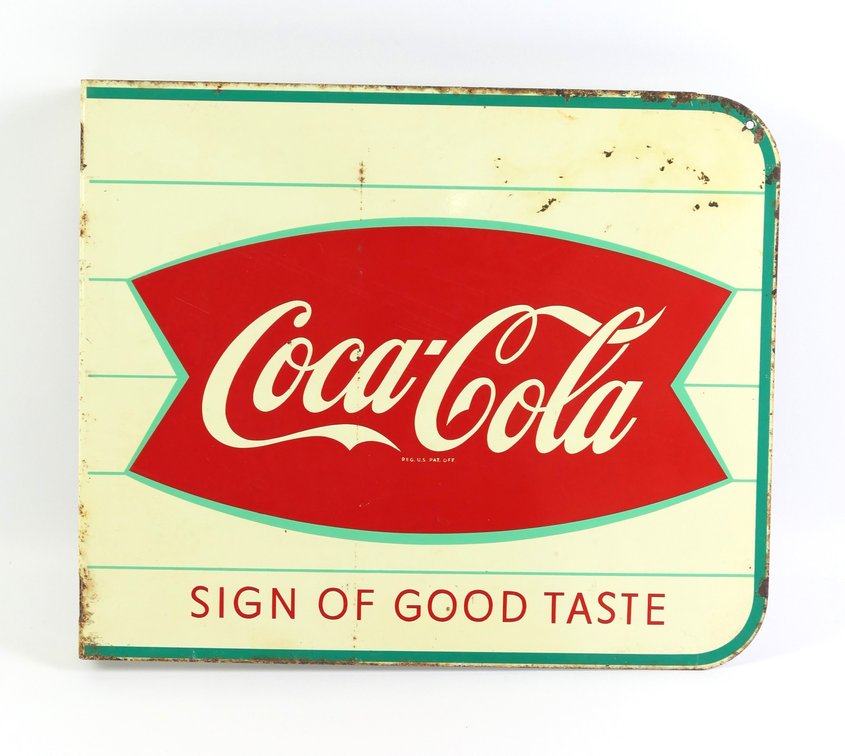 Coca-Cola Fishtail Flange Sign