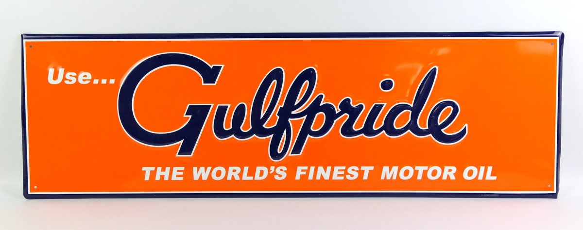 Gulfpride Motor Oil Sign
