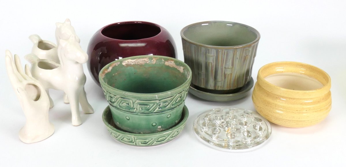 Ceramic and Glass Planters