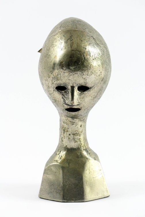 "Solitude" Hand Cast Abstract Bust Sculpture by Andre Minaux