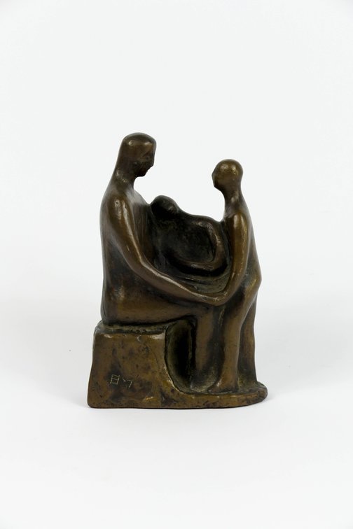 "Family Group" Cast Bronze Sculpture by Elisabeth D. Model
