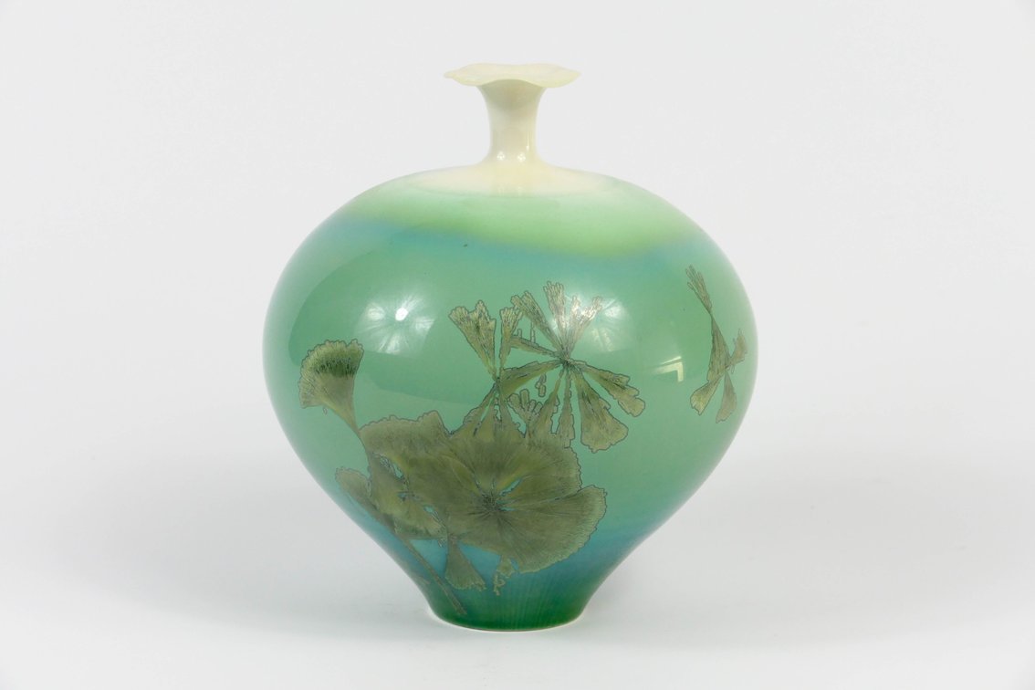 Satian Leksrisawat Sea Foam Ceramic Vase