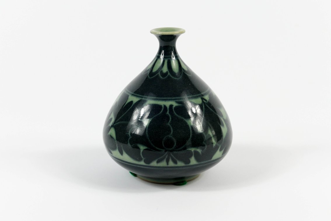 Celadon Green Narrow Neck Bud Vase