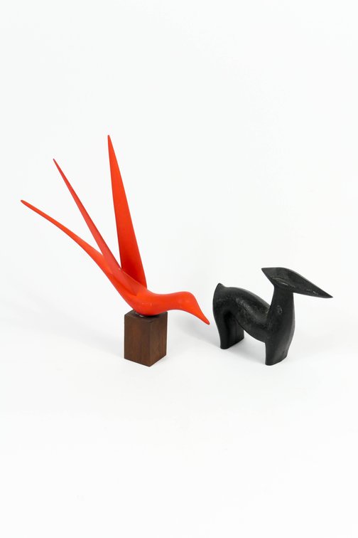 Two Artist Made Animal Figures