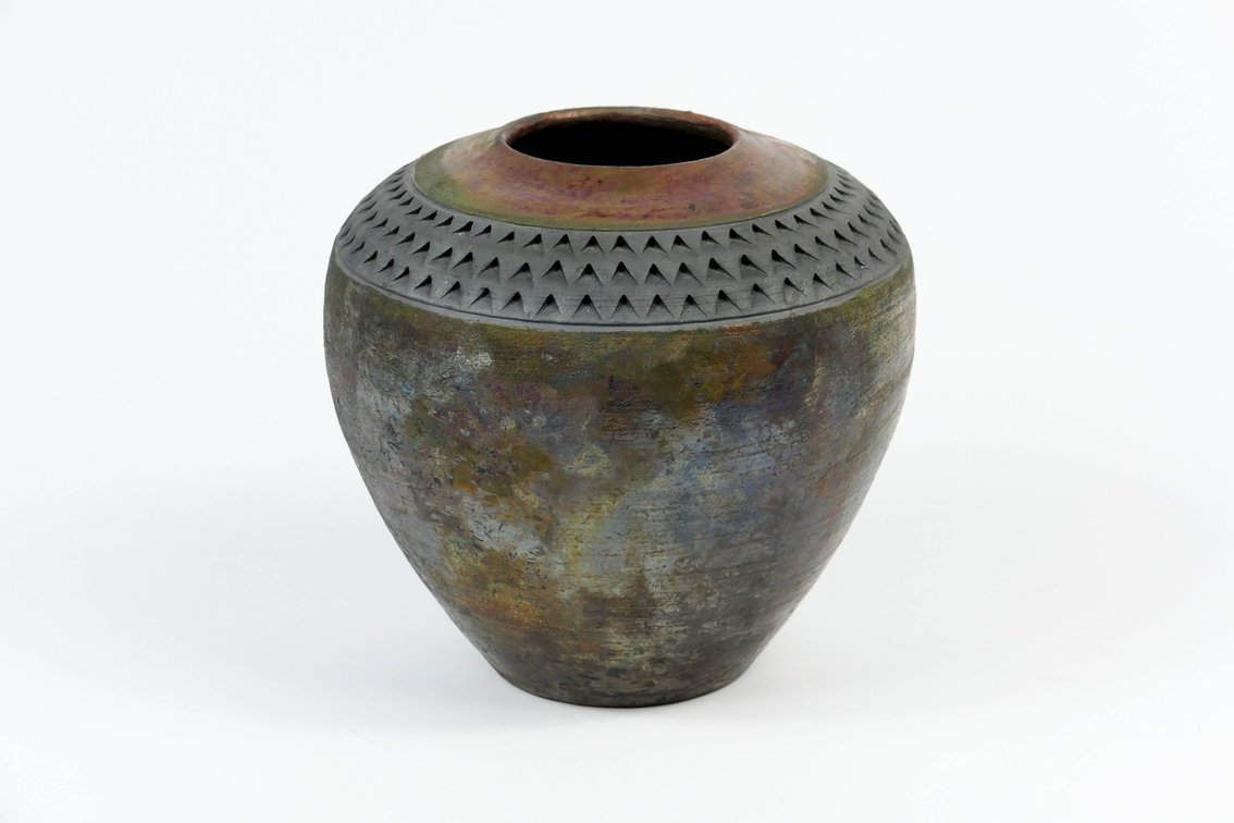 Ceramic Multi Colored Vase