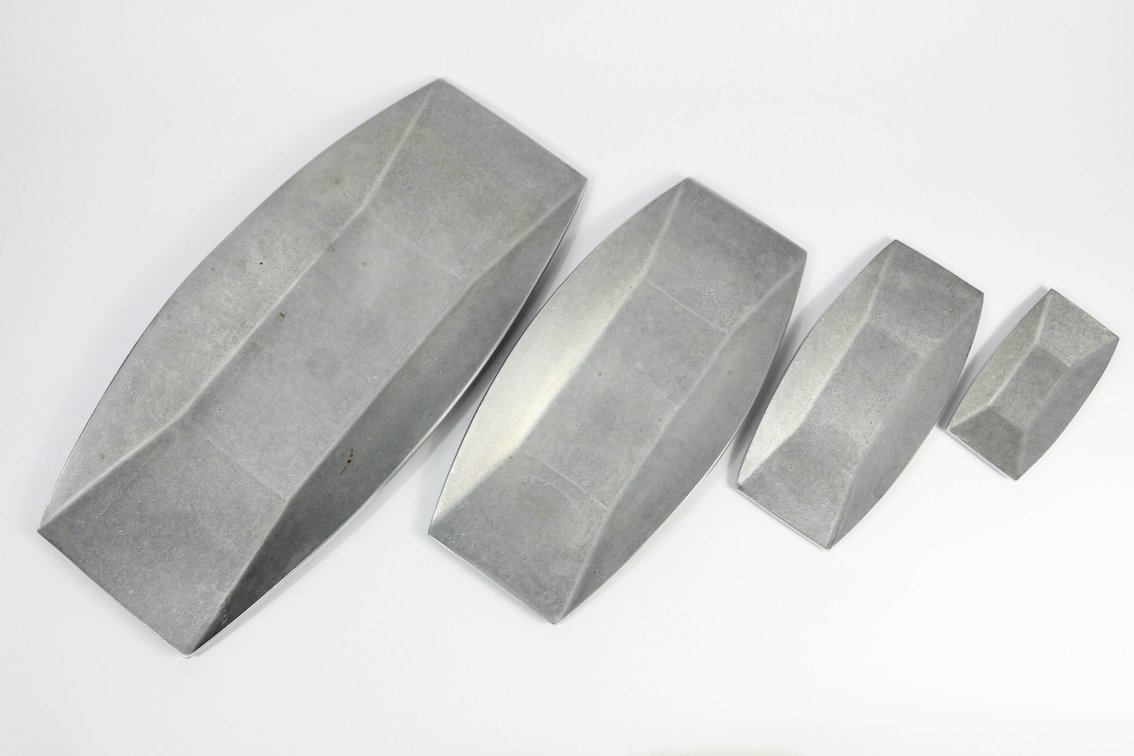 Four Modernist Nesting Trays