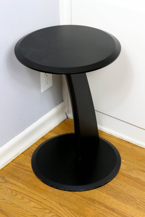 Mid-Century Minimalist Style Ebony Side Table