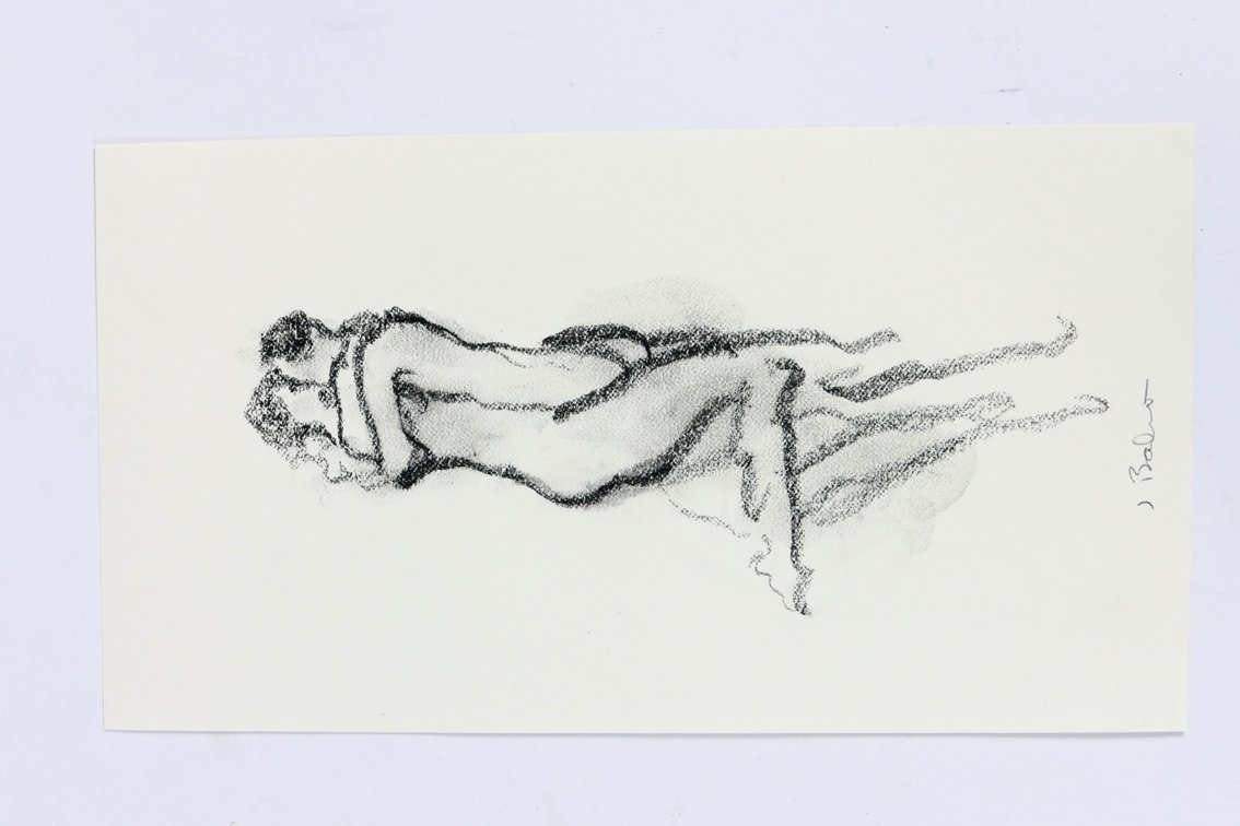 Jeaneen Barnhart Charcoal Figural Study