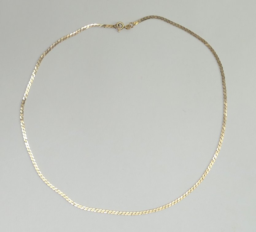 14k Yellow Gold Curb Chain