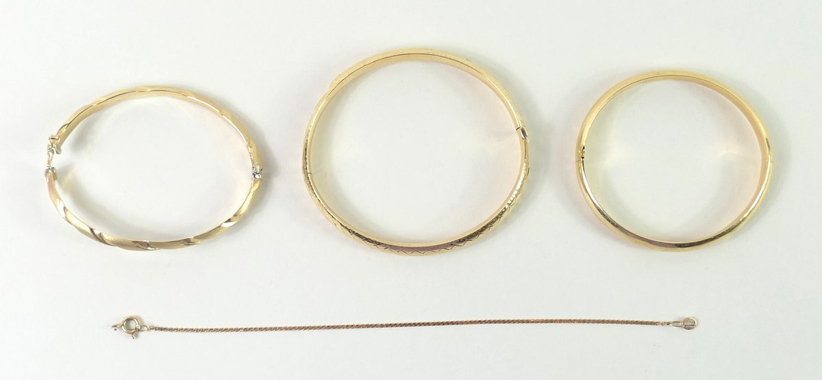 14k Yellow Gold Scrap Bracelets