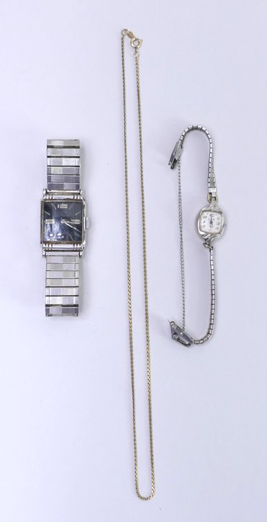 Two Gold plated Wristwatches