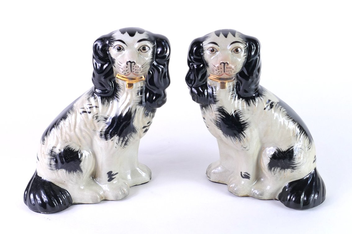 Carleton Varny King Charles Spaniel Statue Pair