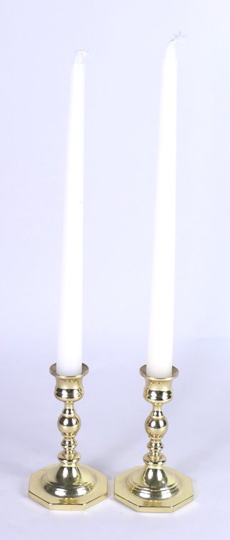 Brass Candlestick Pair by Baldwin