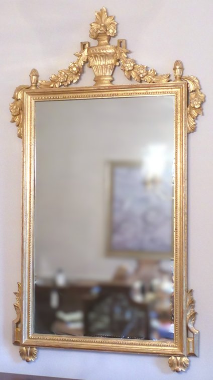 French Rococo Style Wall Mirror
