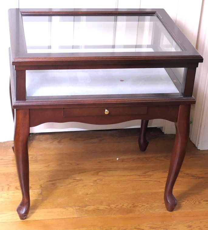 Display Case Side Table