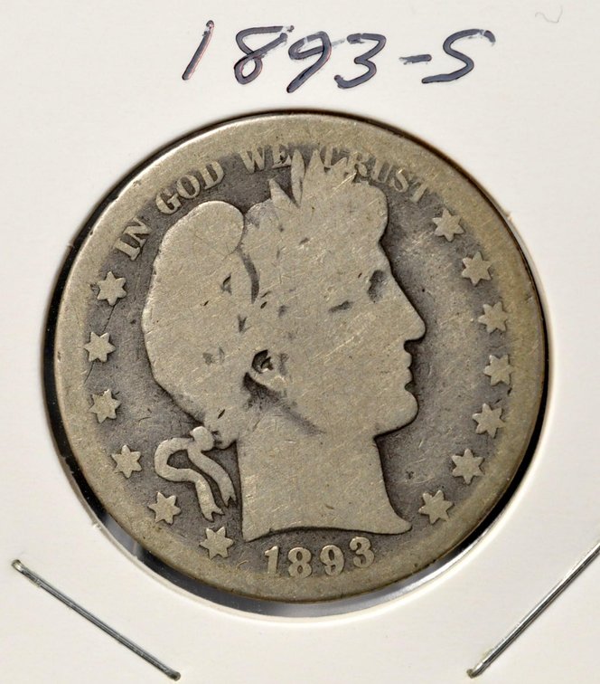 1893-S Barber Half Dollar, Low Mintage