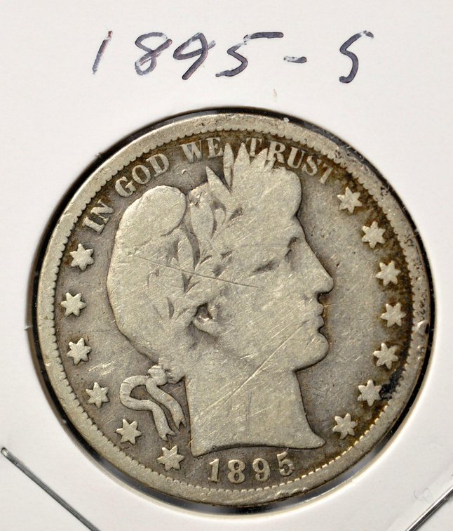 1895-S Barber Half Dollar