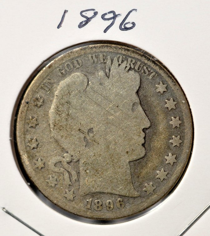 1896-P Barber Half Dollar