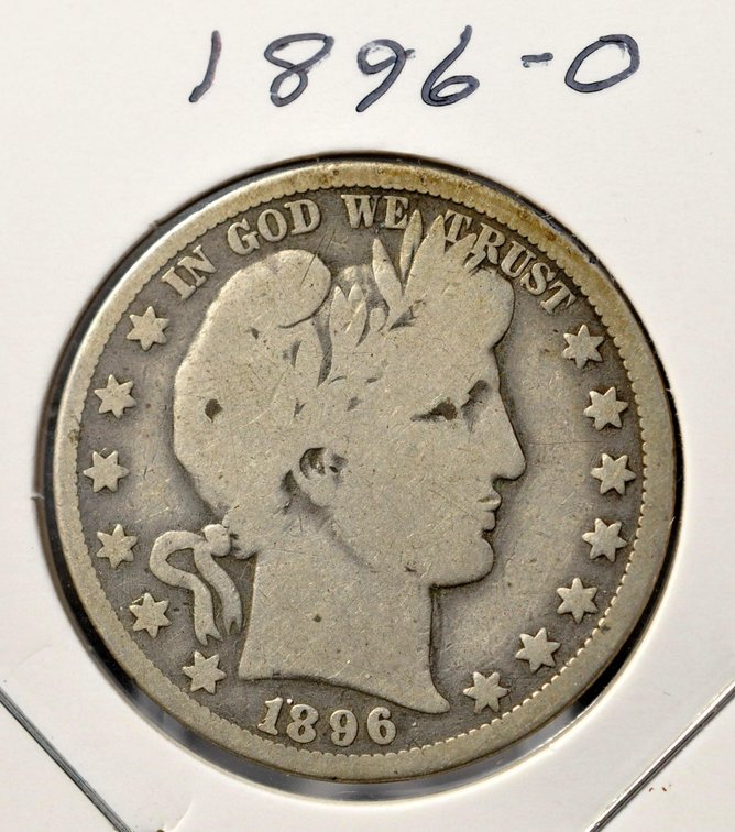 1896-O Barber Half Dollar