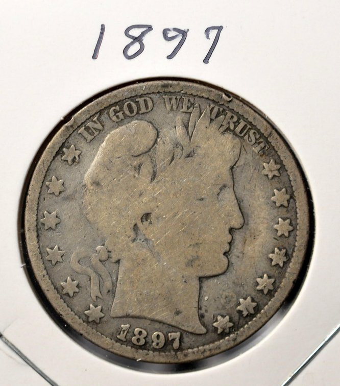 1897-P Barber Half Dollar