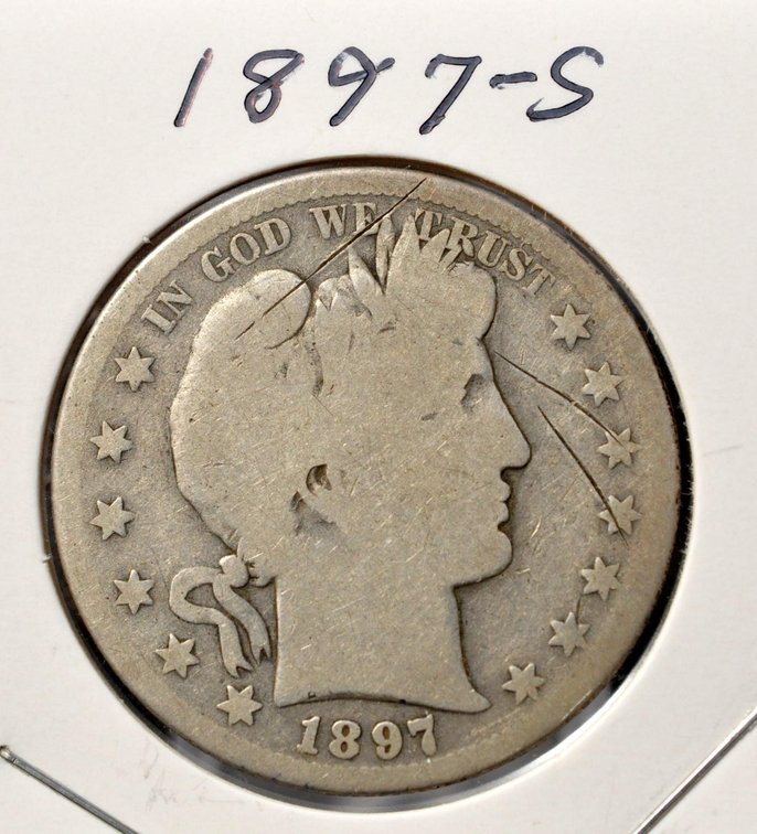 1897-S Barber Half Dollar, Low Mintage