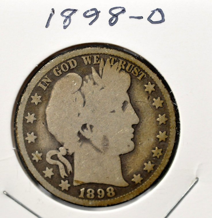 1898-O Barber Half Dollar, Low Mintage