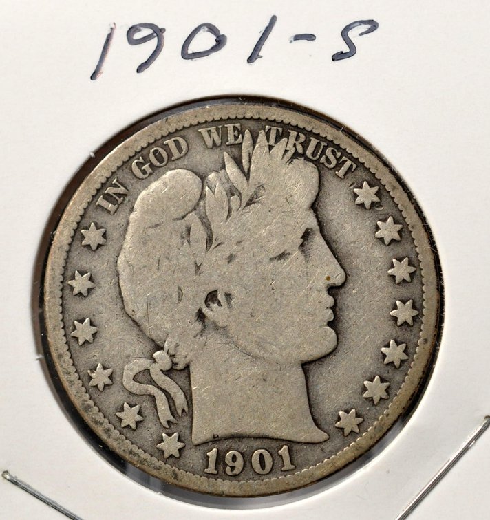 1901-S Barber Half Dollar, Low Mintage