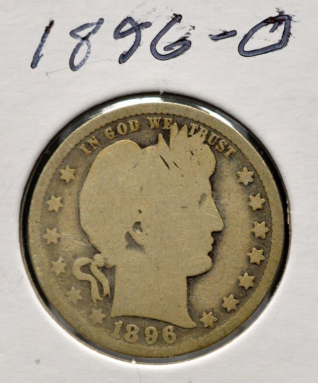 1896-O Barber Quarter