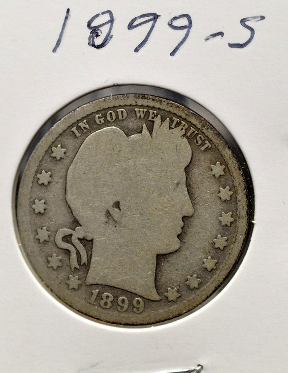 1899-S Barber Quarter, VERY  Low Mintage