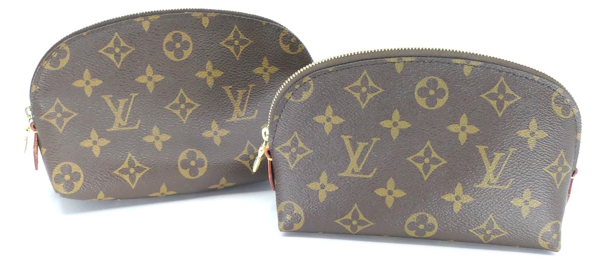 Two Louis Vuitton Cosmetic Pouches in Monogram Canvas