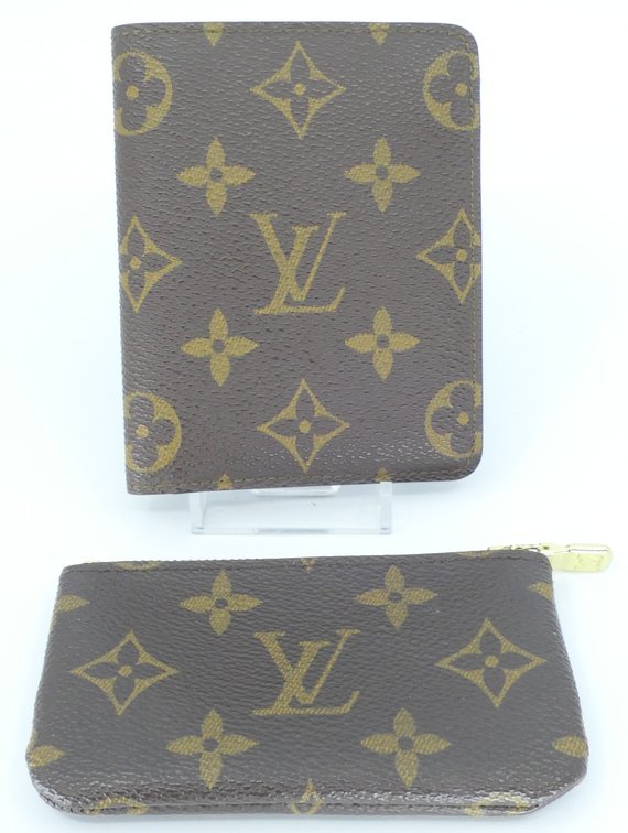 Vintage Louis Vuitton Coin Purse and Card Case in Monogram Canvas