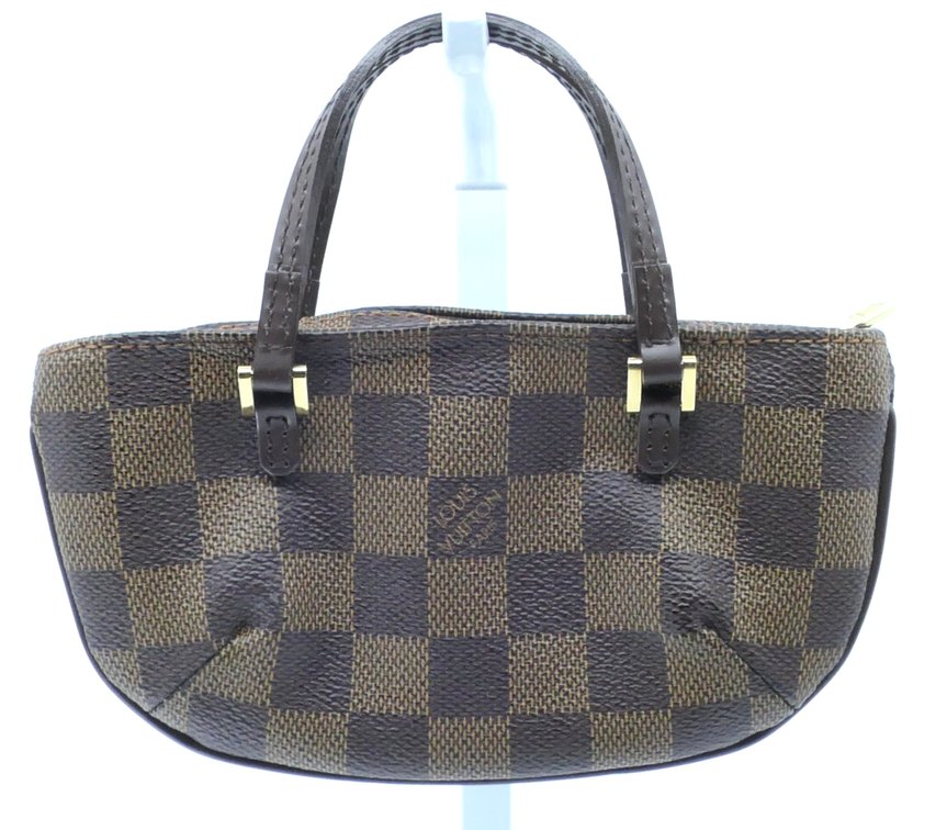 Louis Vuitton Manoesque GM Mini Pouch in Ebene Damier Canvas