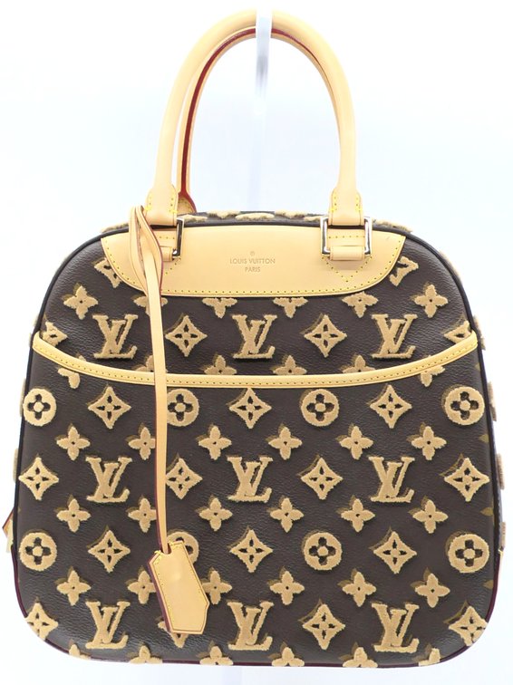 Louis Vuitton Tuffetage Deauville Cube Bag in Dimensional Monogram