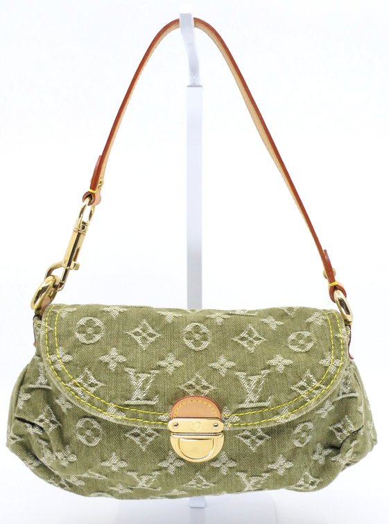 Louis Vuitton Mini Pleaty in Olive Green Denim
