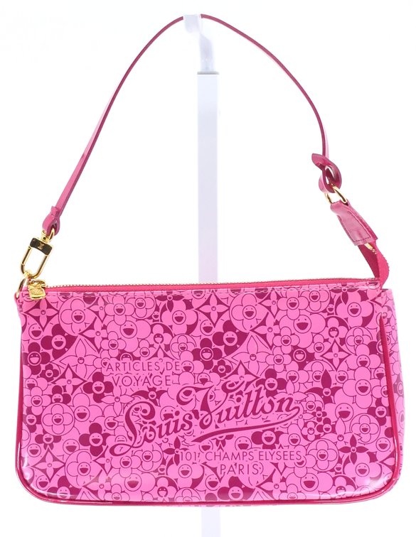 Louis Vuitton X Takashi Murakami Pochette Accessories in Cosmic Blossom