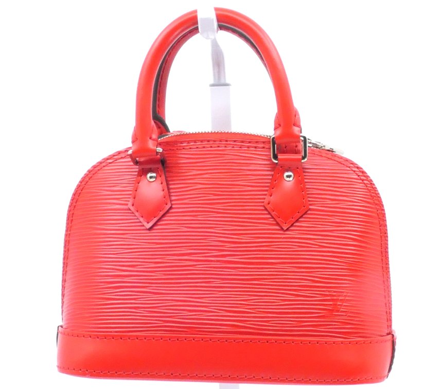 Louis Vuitton Nano Alma in Coquelicot Epi Leather