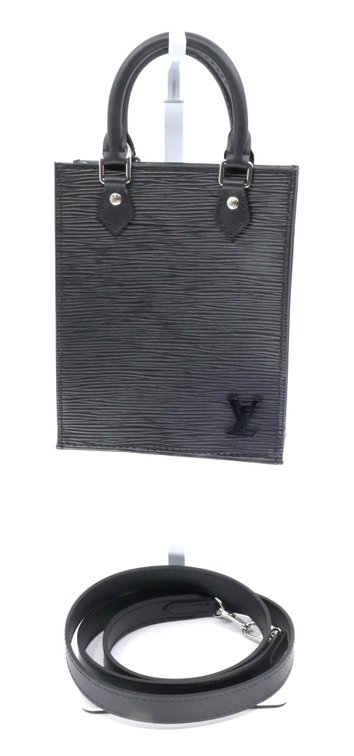 Louis Vuitton Petit Sac Plat in Noir Epi Leather