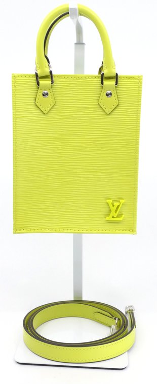Louis Vuitton Petit Sac Plat in Pistache Epi Leather