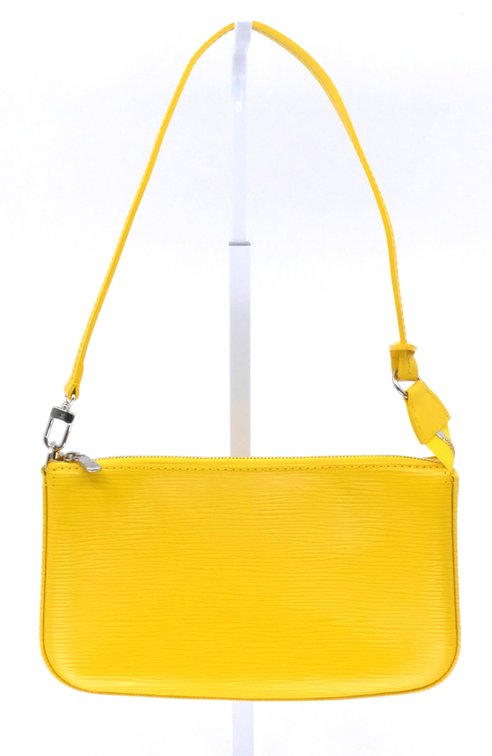 Louis Vuitton Pochette Accessories in Citron Epi Leather